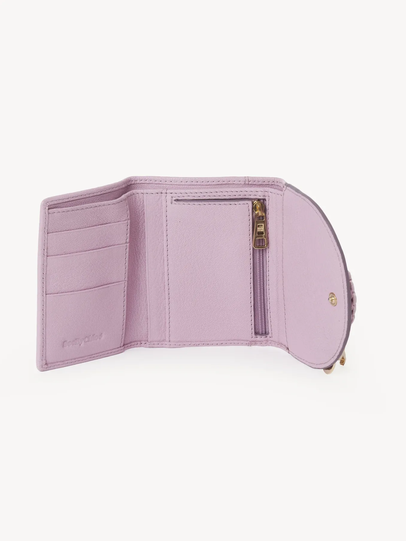 Portefeuilles Compacts-Chloé Portefeuille A Trois Volets Hana Lavender Mist