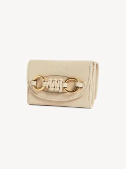 Portefeuilles Compacts-Chloé Portefeuille A Trois Volets Saddie Cement Beige