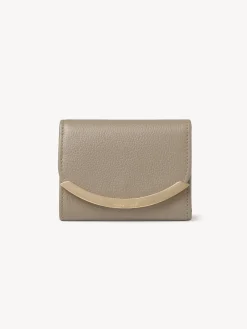 Portefeuilles Compacts-Chloé Portefeuille A Trois Volets Lizzie Motty Grey
