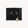Portefeuilles Compacts-Chloé Portefeuille A Trois Volets Hana Noir