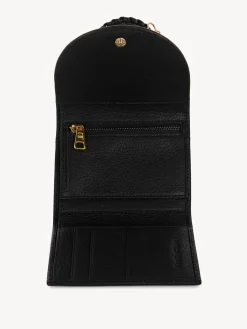 Portefeuilles Compacts-Chloé Portefeuille A Trois Volets Hana Noir
