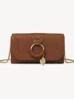 Portefeuilles Longs-Chloé Portefeuille Chaine Hana Caramello