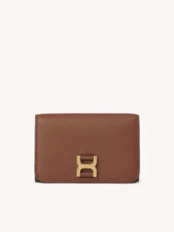 Portefeuilles Compacts-Chloé Portefeuille Compact A Rabat Marcie Tan