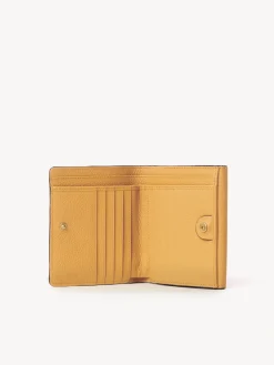 Portefeuilles Compacts-Chloé Portefeuille Compact A Rabat Marcie Tan Apricot