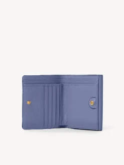 Portefeuilles Compacts-Chloé Portefeuille Compact A Rabat Marcie Graphite Navy