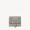 Portefeuilles Compacts-Chloé Portefeuille Compact A Rabat Marcie Cashmere Grey