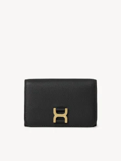 Portefeuilles Compacts-Chloé Portefeuille Compact A Rabat Marcie Noir