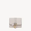 Portefeuilles Compacts-Chloé Portefeuille Compact A Trois Volets Alphabet Wild Grey