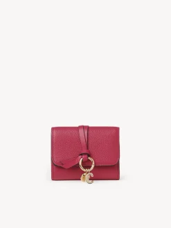 Portefeuilles Compacts-Chloé Portefeuille Compact A Trois Volets Alphabet Fizzy Pink