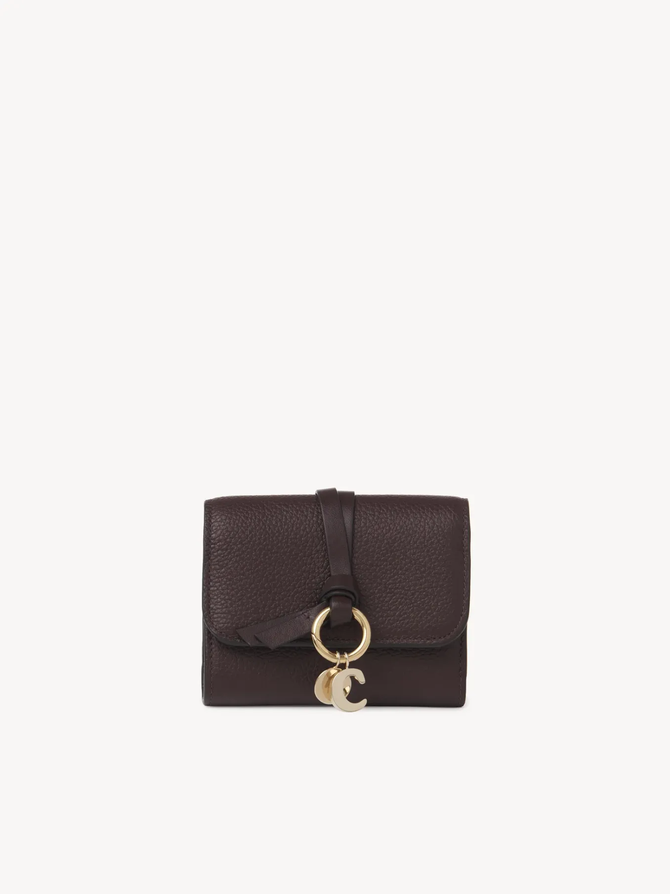 Portefeuilles Compacts-Chloé Portefeuille Compact A Trois Volets Alphabet Deep Violine