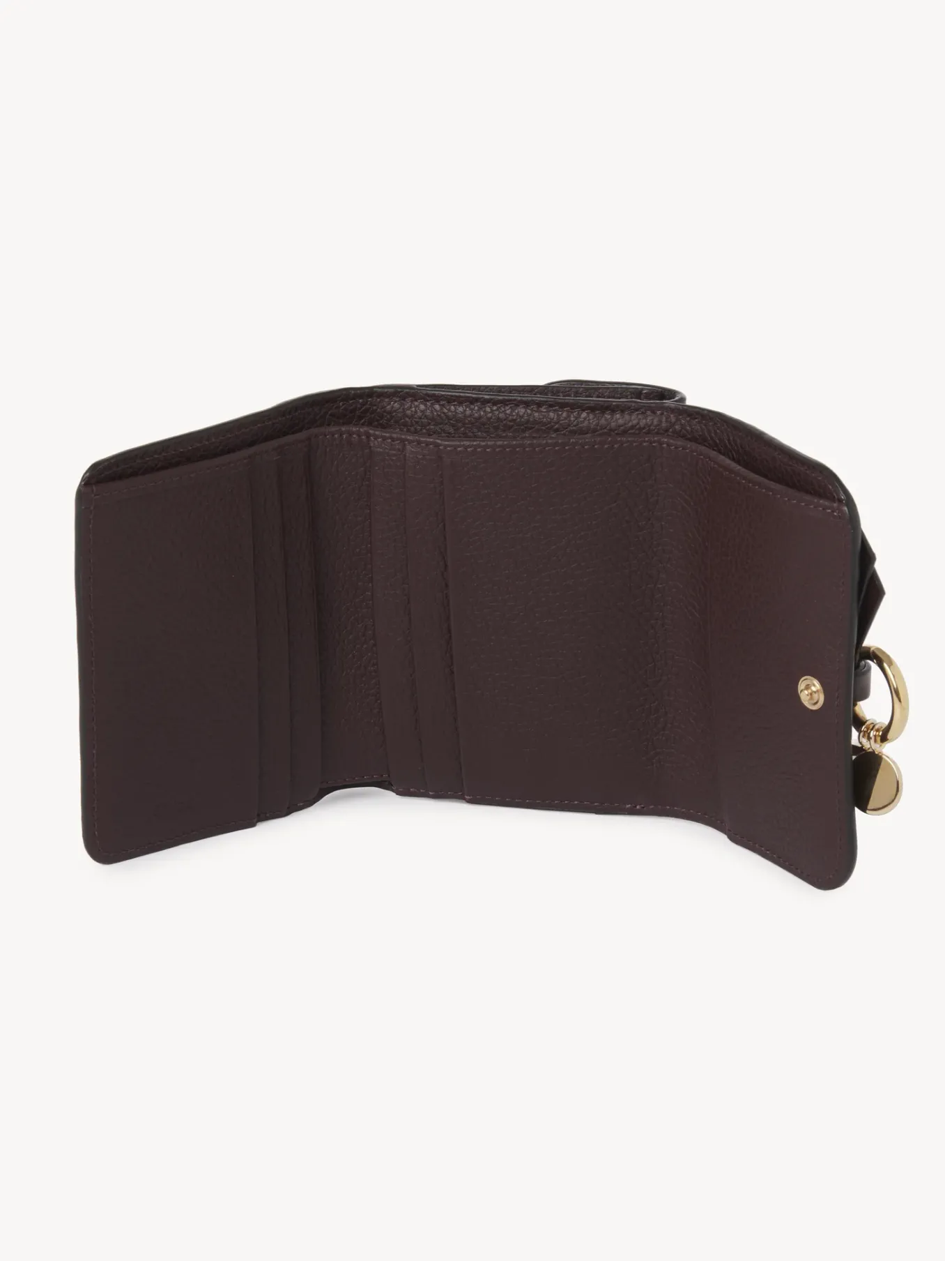 Portefeuilles Compacts-Chloé Portefeuille Compact A Trois Volets Alphabet Deep Violine