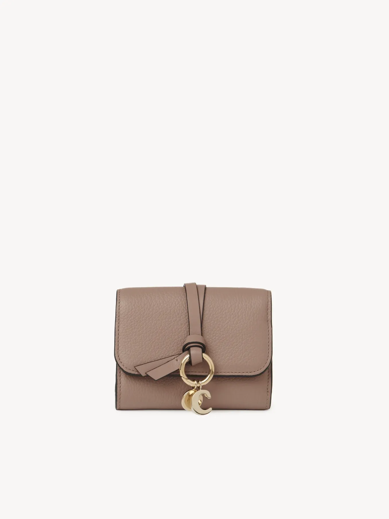 Portefeuilles Compacts-Chloé Portefeuille Compact A Trois Volets Alphabet Woodrose