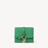 Portefeuilles Compacts-Chloé Portefeuille Compact A Trois Volets Alphabet Pop Green