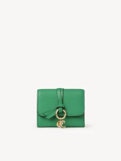 Portefeuilles Compacts-Chloé Portefeuille Compact A Trois Volets Alphabet Pop Green