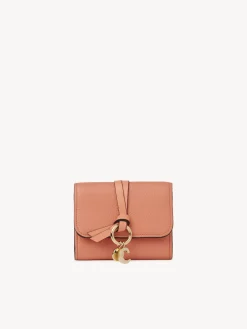 Portefeuilles Compacts-Chloé Portefeuille Compact A Trois Volets Alphabet Flaming Coral