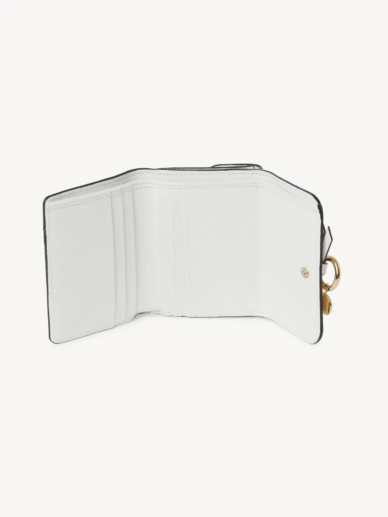 Portefeuilles Compacts-Chloé Portefeuille Compact A Trois Volets Alphabet Crystal White