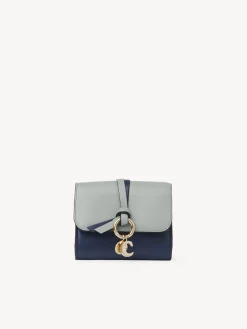 Portefeuilles Compacts-Chloé Portefeuille Compact A Trois Volets Alphabet Green - Blue 1