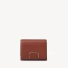 Portefeuilles Compacts-Chloé Portefeuille Compact A Trois Volets Edith Sepia Brown