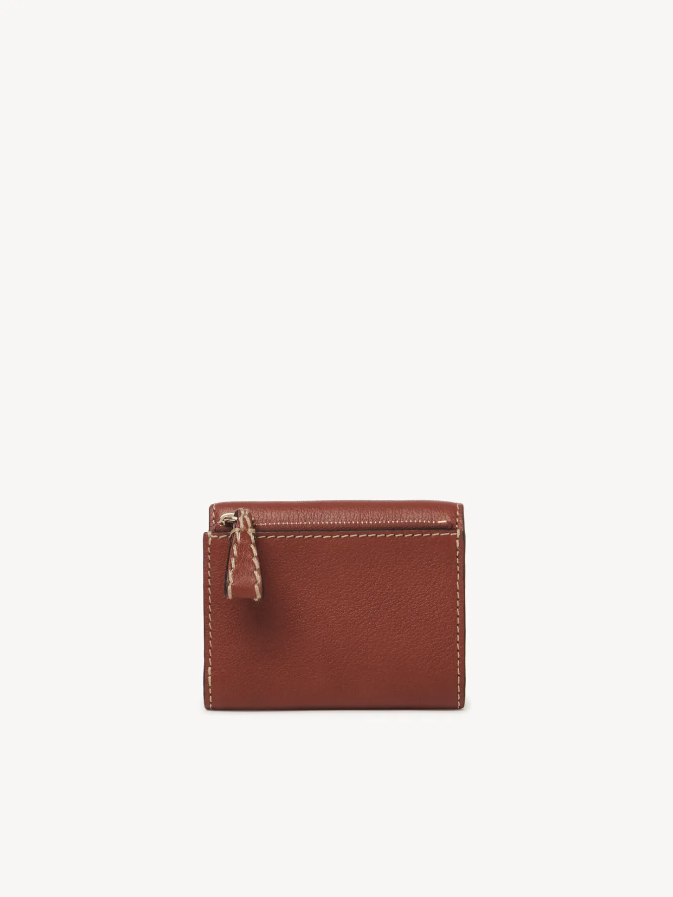 Portefeuilles Compacts-Chloé Portefeuille Compact A Trois Volets Edith Sepia Brown