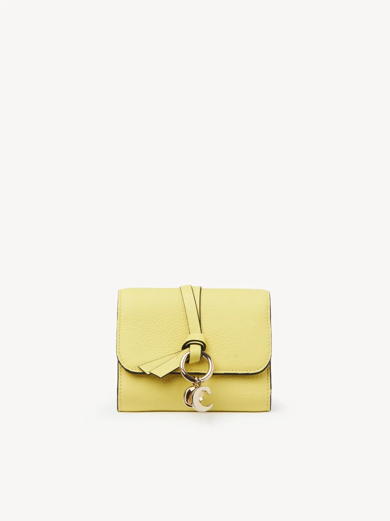 Portefeuilles Compacts-Chloé Portefeuille Compact A Trois Volets Alphabet Truly Yellow