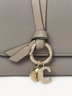 Portefeuilles Compacts-Chloé Portefeuille Compact A Trois Volets Alphabet Cashmere Grey