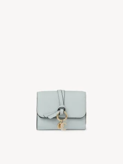 Portefeuilles Compacts-Chloé Portefeuille Compact A Trois Volets Alphabet Icy Blue