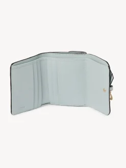 Portefeuilles Compacts-Chloé Portefeuille Compact A Trois Volets Alphabet Icy Blue
