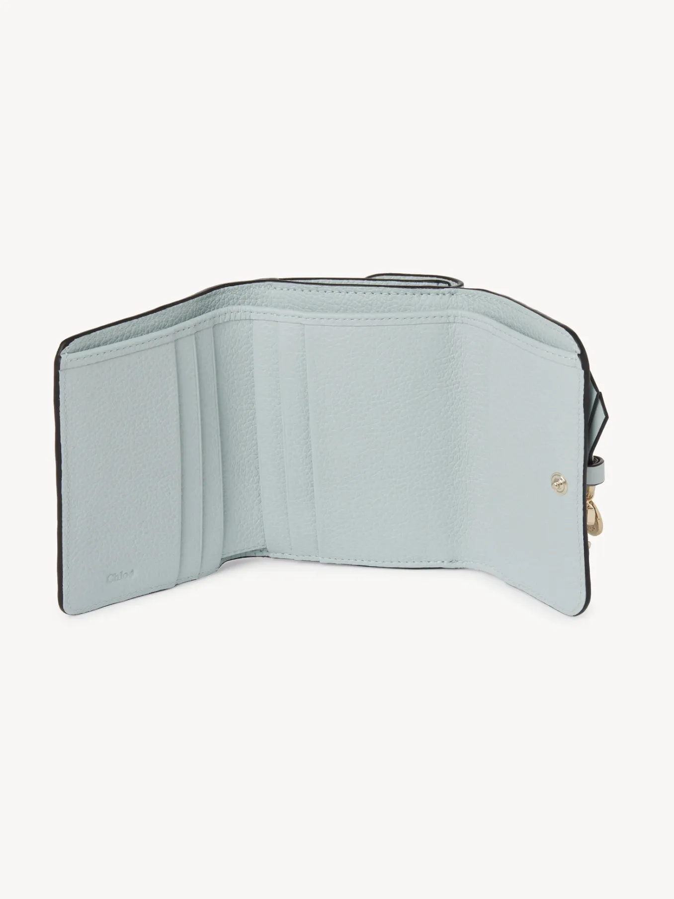 Portefeuilles Compacts-Chloé Portefeuille Compact A Trois Volets Alphabet Icy Blue