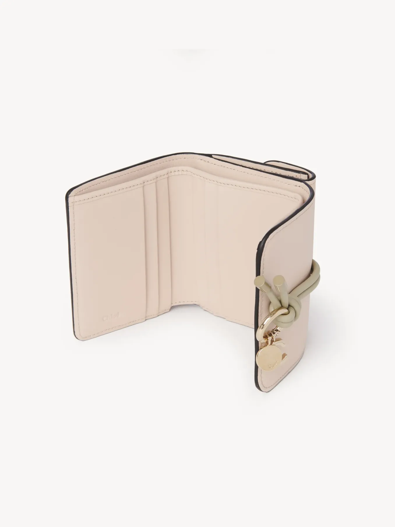 Portefeuilles Compacts-Chloé Portefeuille Compact A Trois Volets Alphabet Cement Pink