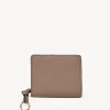 Portefeuilles Compacts-Chloé Portefeuille Compact Alphabet Woodrose