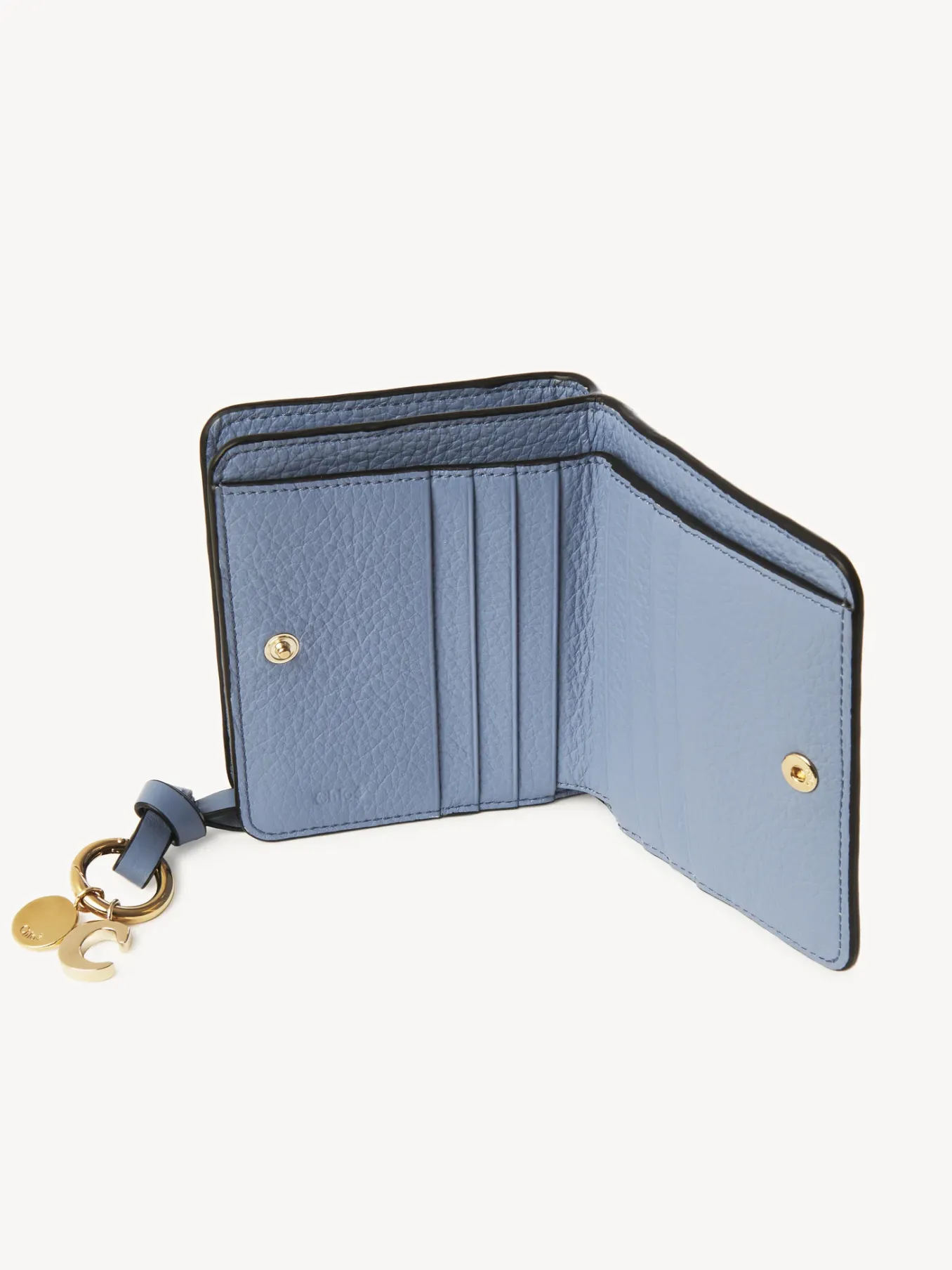 Portefeuilles Compacts-Chloé Portefeuille Compact Alphabet Shady Cobalt