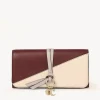 Portefeuilles Longs-Chloé Portefeuille Long A Rabat Alphabet Purple - Beige 1