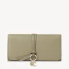 Portefeuilles Longs-Chloé Portefeuille Long A Rabat Alphabet Slate Green
