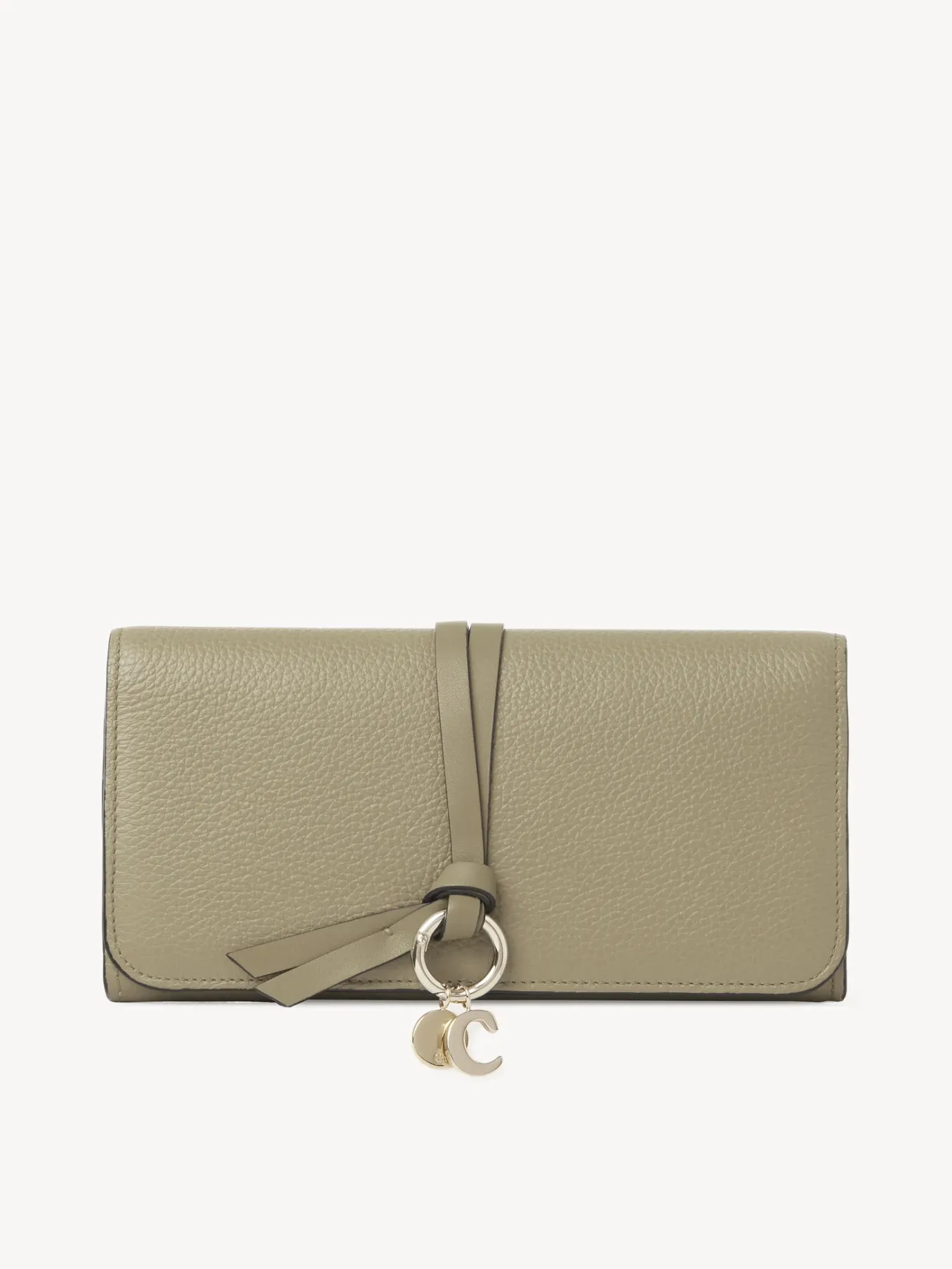 Portefeuilles Longs-Chloé Portefeuille Long A Rabat Alphabet Slate Green