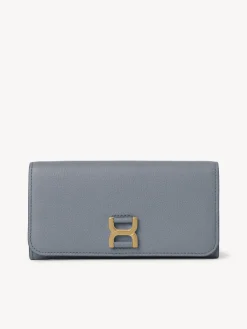 Portefeuilles Longs-Chloé Portefeuille Long A Rabat Marcie Storm Blue