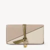 Portefeuilles Longs-Chloé Portefeuille Long A Rabat Alphabet Beige - Brown 1