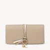 Portefeuilles Longs-Chloé Portefeuille Long A Rabat Alphabet Beige - Yellow 1