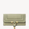 Portefeuilles Longs-Chloé Portefeuille Long A Rabat Marcie Faded Green