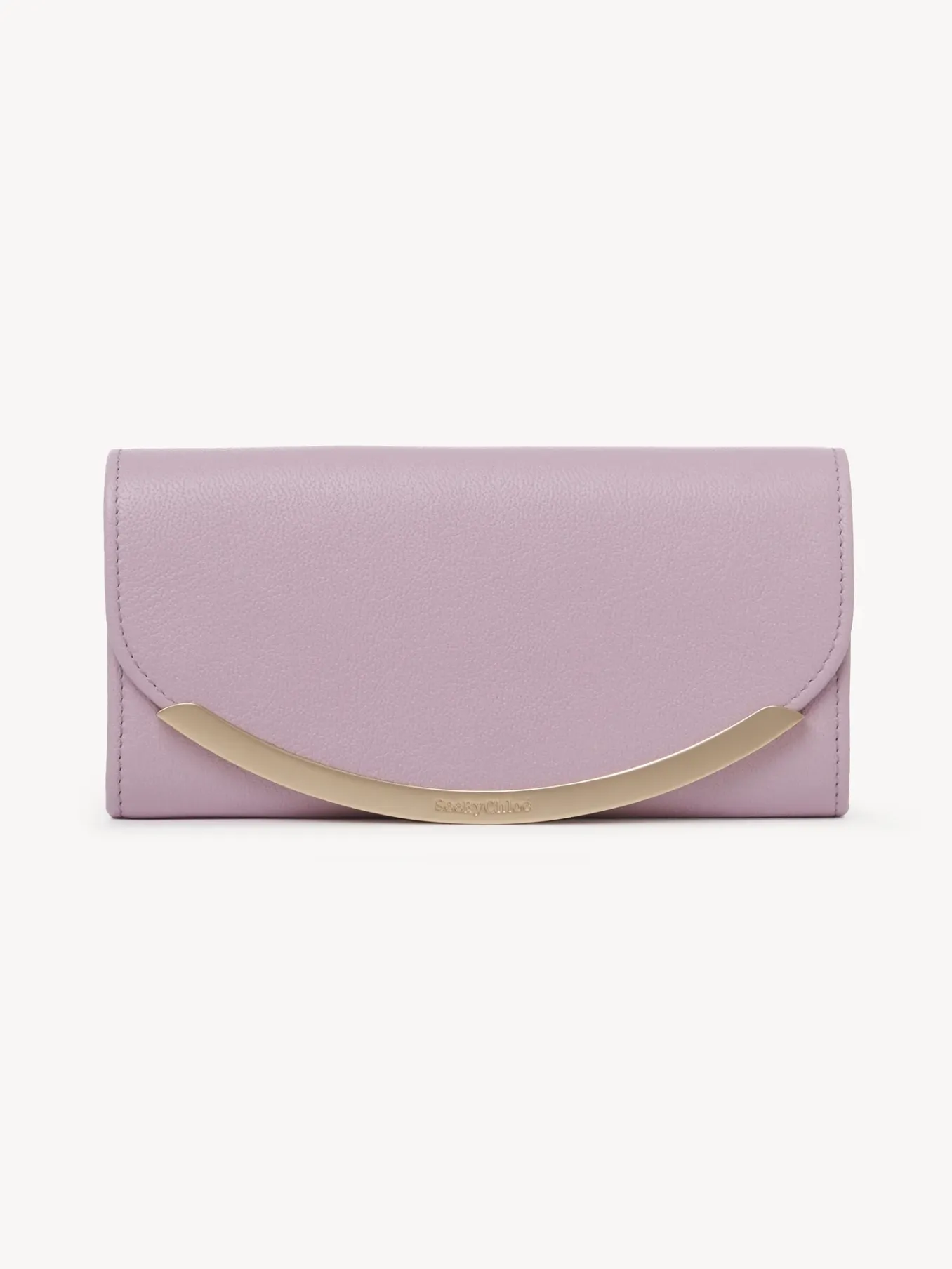 Portefeuilles Longs-Chloé Portefeuille Long A Rabat Lizzie Lavender Mist
