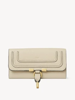 Portefeuilles Longs-Chloé Portefeuille Long A Rabat Marcie Root Beige