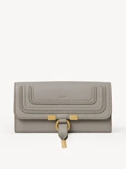 Portefeuilles Longs-Chloé Portefeuille Long A Rabat Marcie Cashmere Grey
