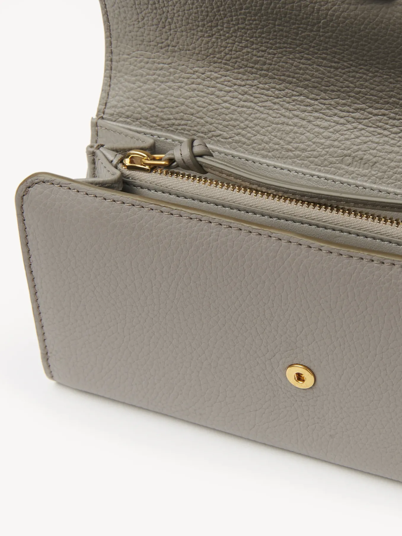 Portefeuilles Longs-Chloé Portefeuille Long A Rabat Marcie Cashmere Grey
