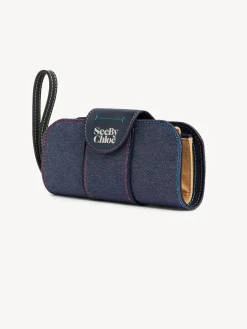 Vêtements-Chloé Portefeuille Long Laetizia Denim