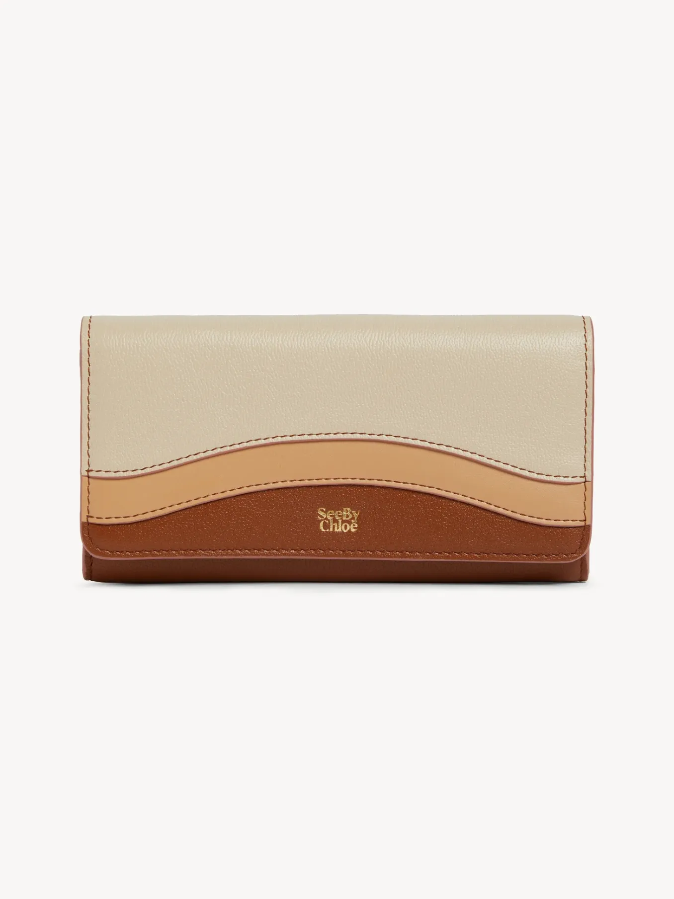 Portefeuilles Longs-Chloé Portefeuille Long Layers Caramel