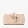 Portefeuilles Longs-Chloé Portefeuille Long Zippe Alphabet Blush Nude