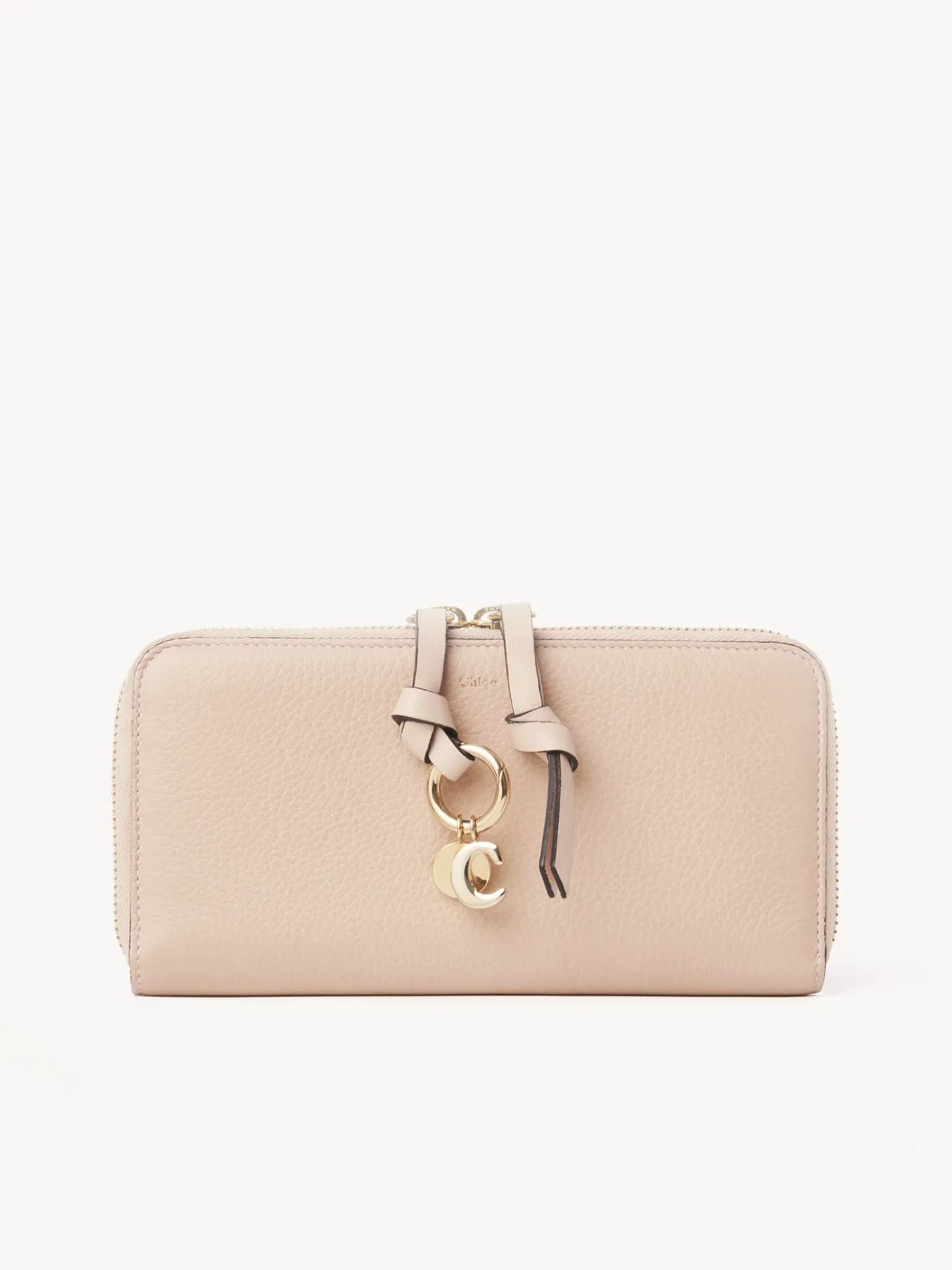 Portefeuilles Longs-Chloé Portefeuille Long Zippe Alphabet Blush Nude