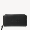Portefeuilles Longs-Chloé Portefeuille Long Zippe Chloe Sense Noir