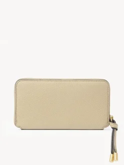 Portefeuilles Longs-Chloé Portefeuille Long Zippe Marcie Root Beige