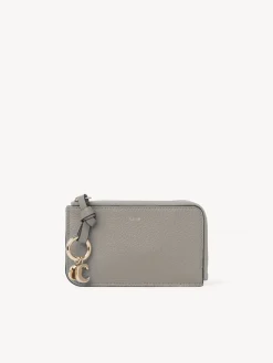 Porte-Cartes-Chloé Porte-Monnaie Alphabet A Porte-Cles Cashmere Grey
