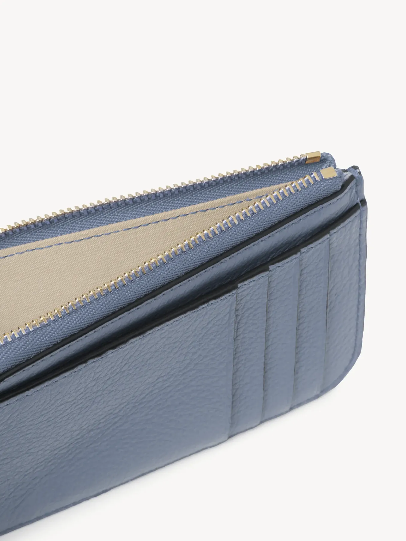 Porte-Cartes-Chloé Porte-Monnaie Alphabet Avec Fentes Pour Cartes Shady Cobalt